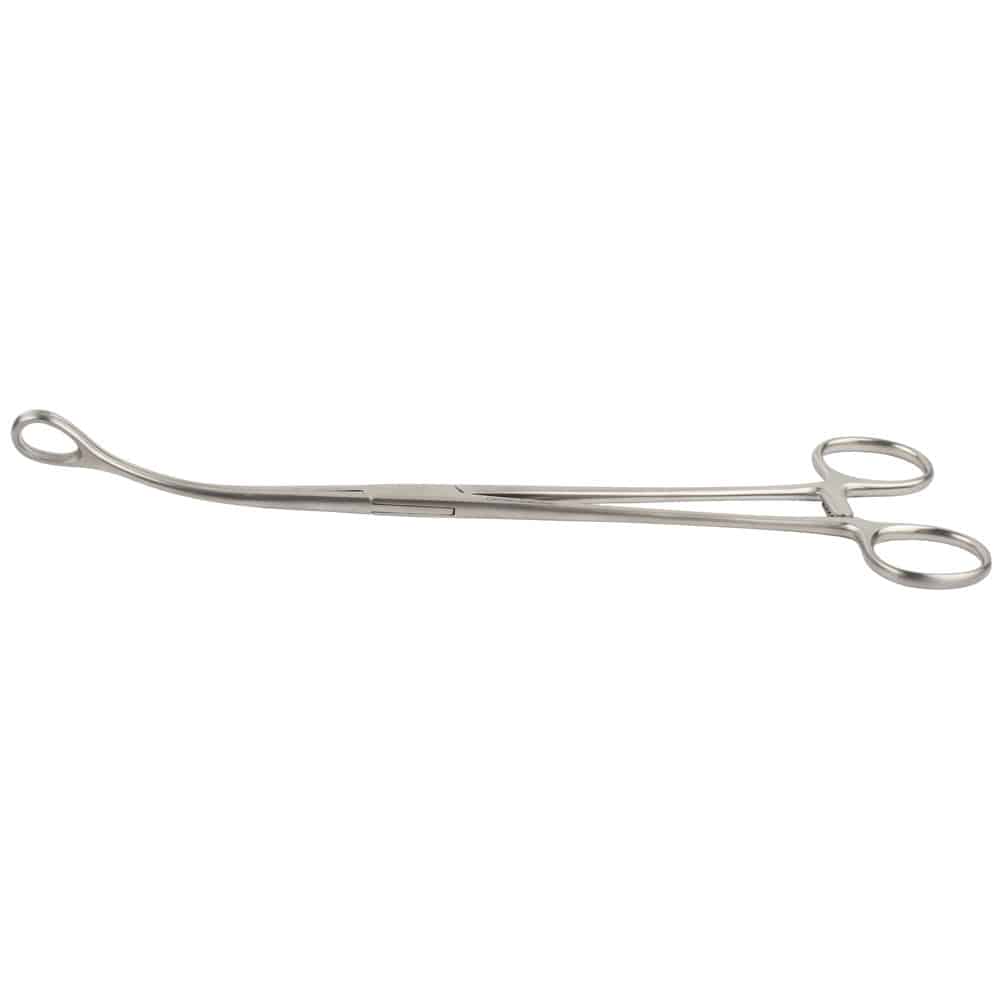 Foerster Sponge Forceps, Curved, Smooth, 25 cm | 070-612