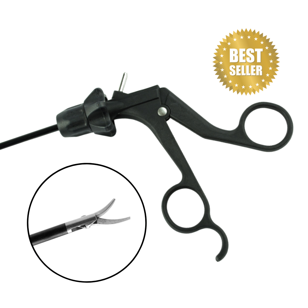 AED Precise Curved Metz Scissor Double Action 5mm Standard Handle | P1461