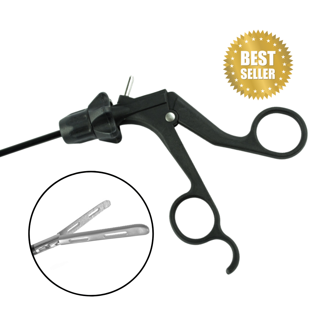 AED Precise Fenestrated Curved Grasper Double Action 32mm Jaw | P1313