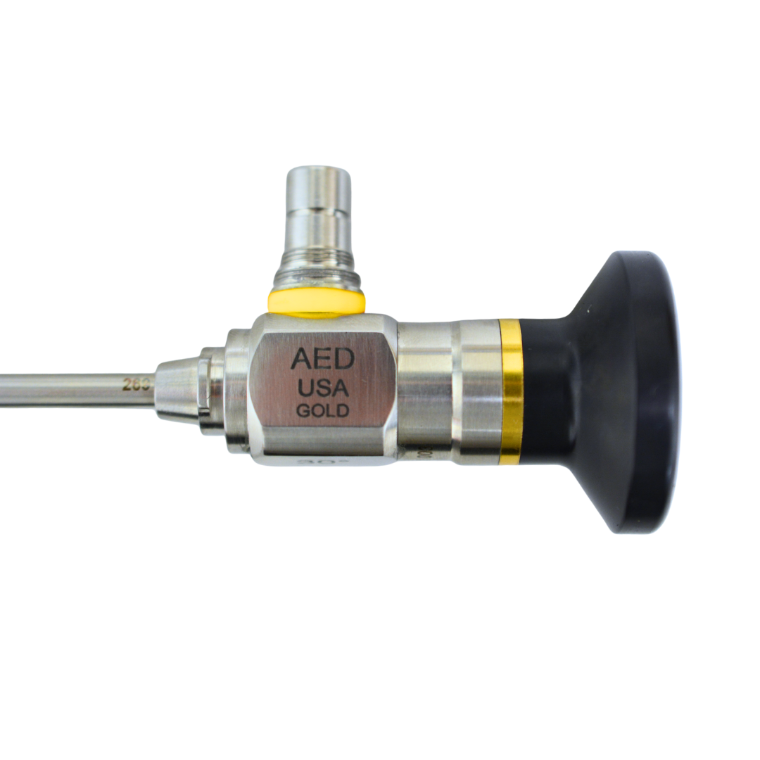 AED Gold Sinuscope, 4mm x 17.5cm, 70 Degree, Reverse Light Post | 8800C-R