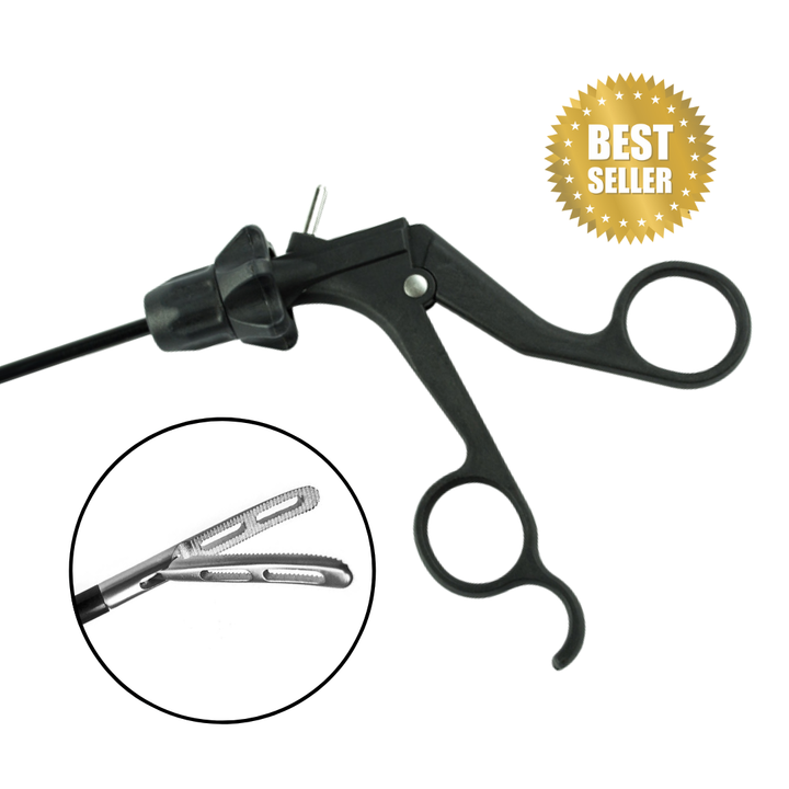 AED Precise Fenestrated Curved Grasper Single Action 22mm Jaw | P1312