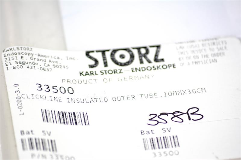 Storz Clickline Insulated Outer Tube, 10mm x 36cm | 33500