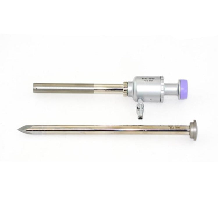 Canule Trocar Laparoscopique 10mm Double Entrée - Pour Chirurgie Kyste Hydatique - Neuf