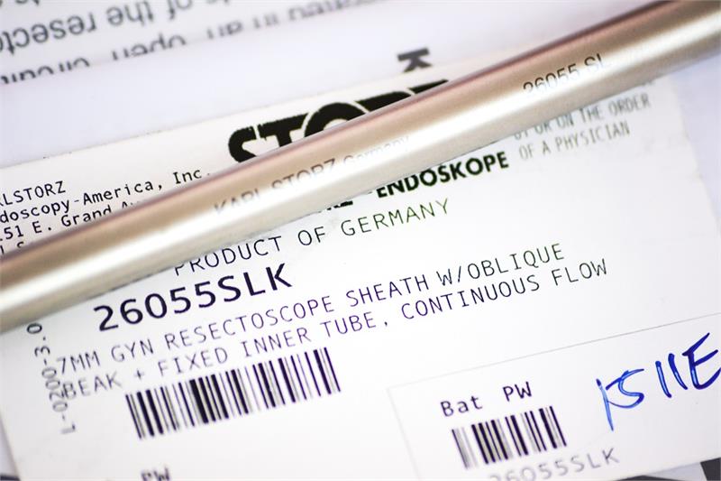 Storz Resectoscope Sheath w/ Oblique Beak and Fixed Inner Tube, 7mm | 26055SLK