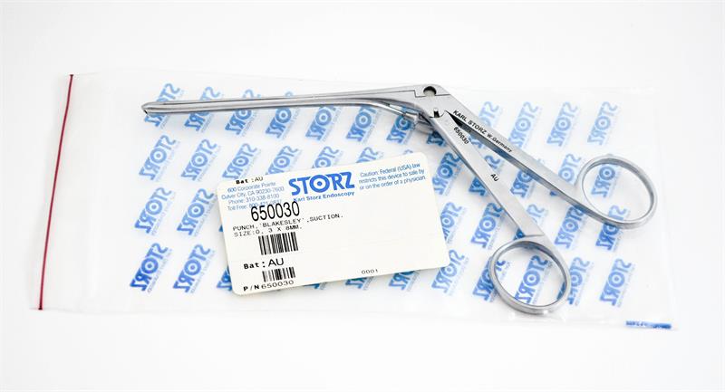 Blaskeley St Rongeour Storz Blakesley Punch with Suction | 650030 – Endoscopy Superstore