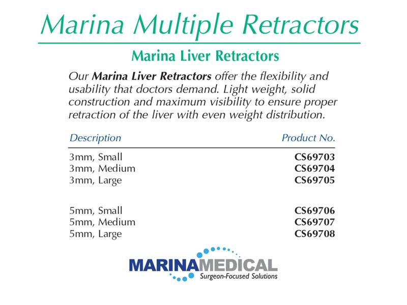 Marina Medical MultiTrac Marina Liver Retractors Endoscopy Superstore