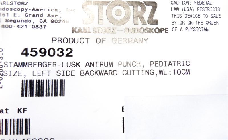Storz Stammberger-Lusk Antrum Punch Forceps, Left Side | 459032